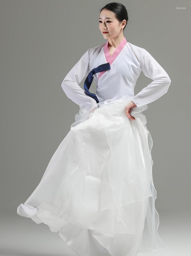 

Ethnic Clothing Korean Dance Performance Clothes Female Adult Grading Practice Skirt Minority Costumes Stage