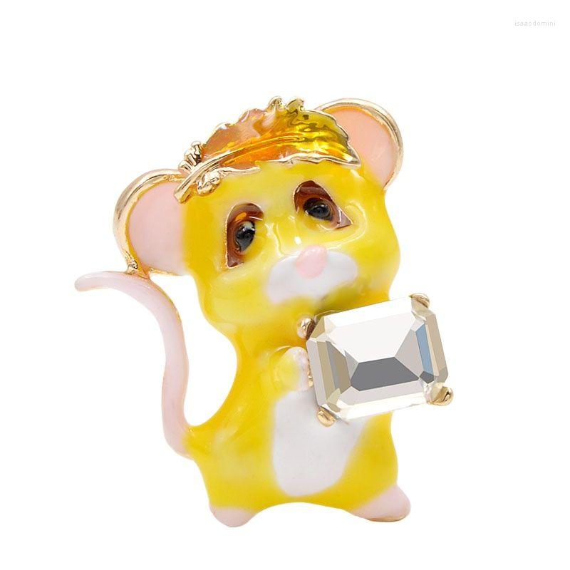 

Brooches CINDY XIANG Cute Enamel Mouse Brooch Little Animal Pins Kids Jewelry Coat Accessories