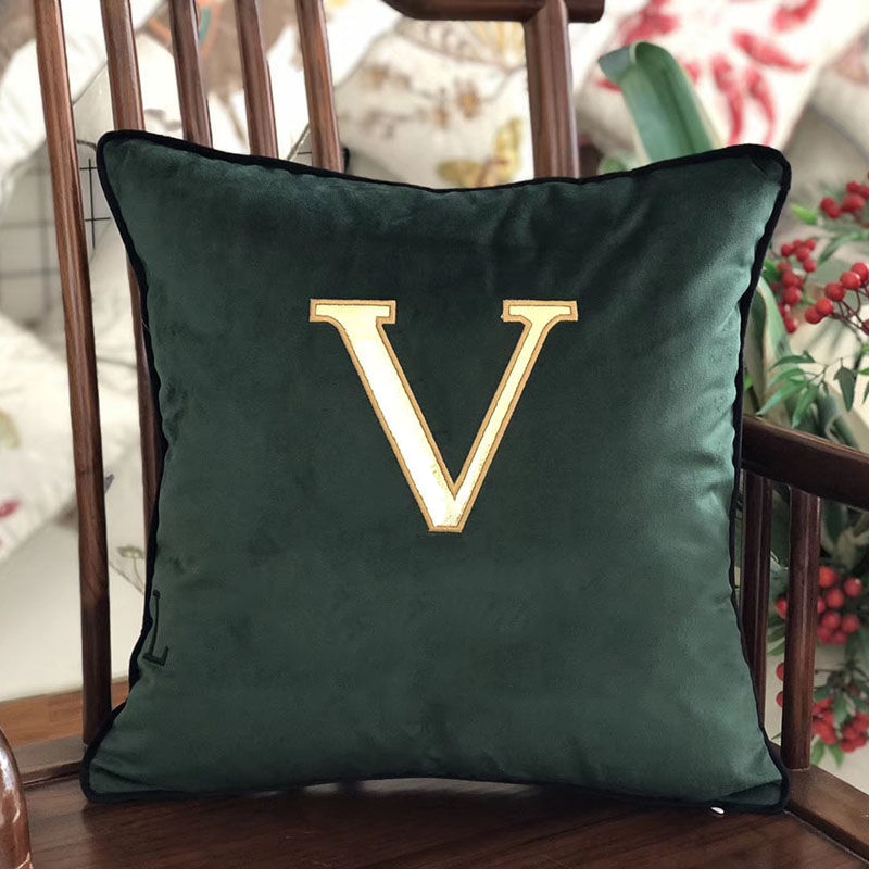 

Fashion Decorative Pillow Designer Pillows Cushion With Inner Luxury Cushions Letters Printed Fashion Cotton Covers Home Decor 2203093, D1