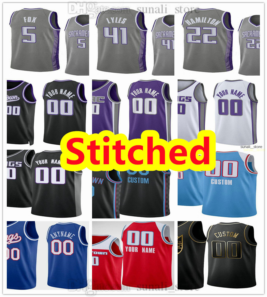 

Stitched Basketball Jerseys De'Aaron 5 Fox Domantas 10 Sabonis Kevin 9 Huerter Malik 0 Monk Harrison 40 Barnes Keegan 13 Murray 3 Davis II Davion 15 Mitchell Mike Bibby, Gray