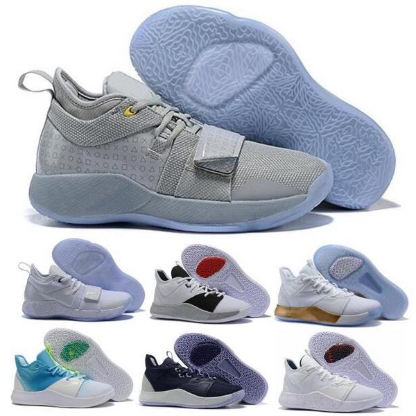 

Man PG Basketball Shoes Paul George 3 2.5 Sneakers Playstation Wolf Grey Moon Gold Navy 2023 Men Athletic Trainers