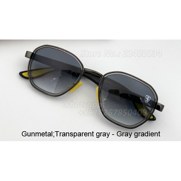 

wholesale hexagon Square Sunglass Gradient Color uv400 Sunglasses for men Women Trend Anti-UV Retro Sun glasses gafas 51mm glass lens flash mirror