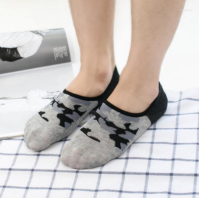 

Men's Socks 7pairs/lot Men -sell Classic Male Brief Cotton Invisible Man Sock Slippers Shallow Mouth Ankle Sox, Gray