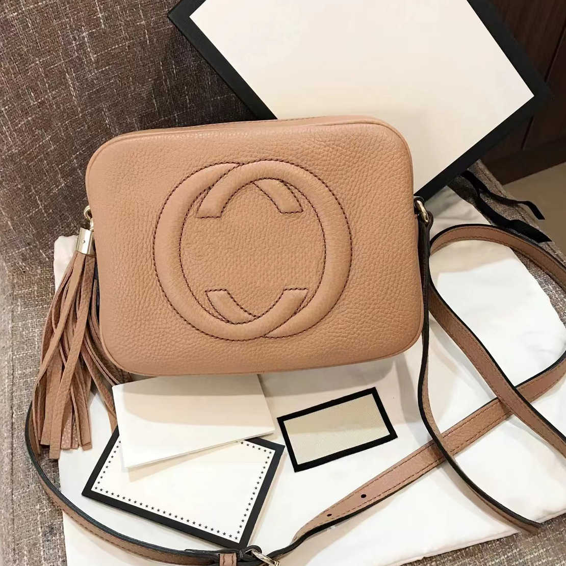 

Classic Marmont tassel Soho camera Messenger Bags Luxury Designers envelope CrossBody tote womens mens handbag sell well Shoulder strap Genuine leather clutch bag, Carton