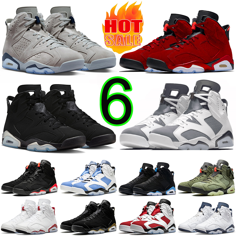 

Jumpman Retro 6 6s Basketball Shoes Toro Georgetown UNC University Blue Black Infrared White Acid Wash Denim Metallic Silver Men Sneakers Outdoor Sports Trainers