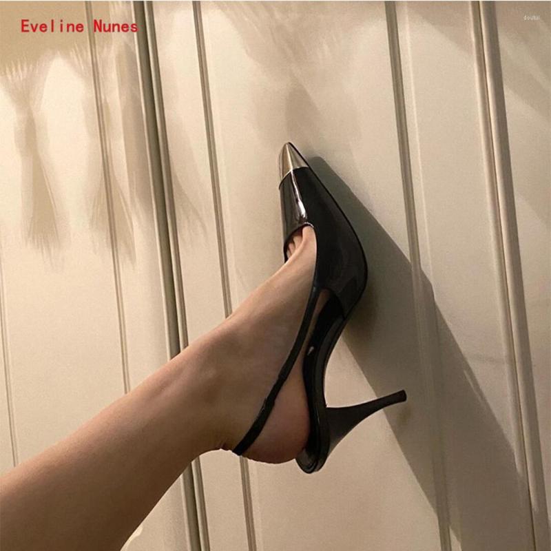 

Dress Shoes Black Square Toe Pumps 2022 Arrival Summer Mixed Colors Thin High Heel Back Strap Patent Leather Fashion Women's, 6cm heel