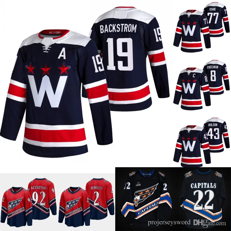

Washington Darcy Kuemper Capitals Reverse Retro Jersey Alex Ovechkin John Carlson Tom Wilson T.J. Oshie Evgeny Kuznetsov Nicklas Backstrom D, Youth 2022 reverse retro s-xl