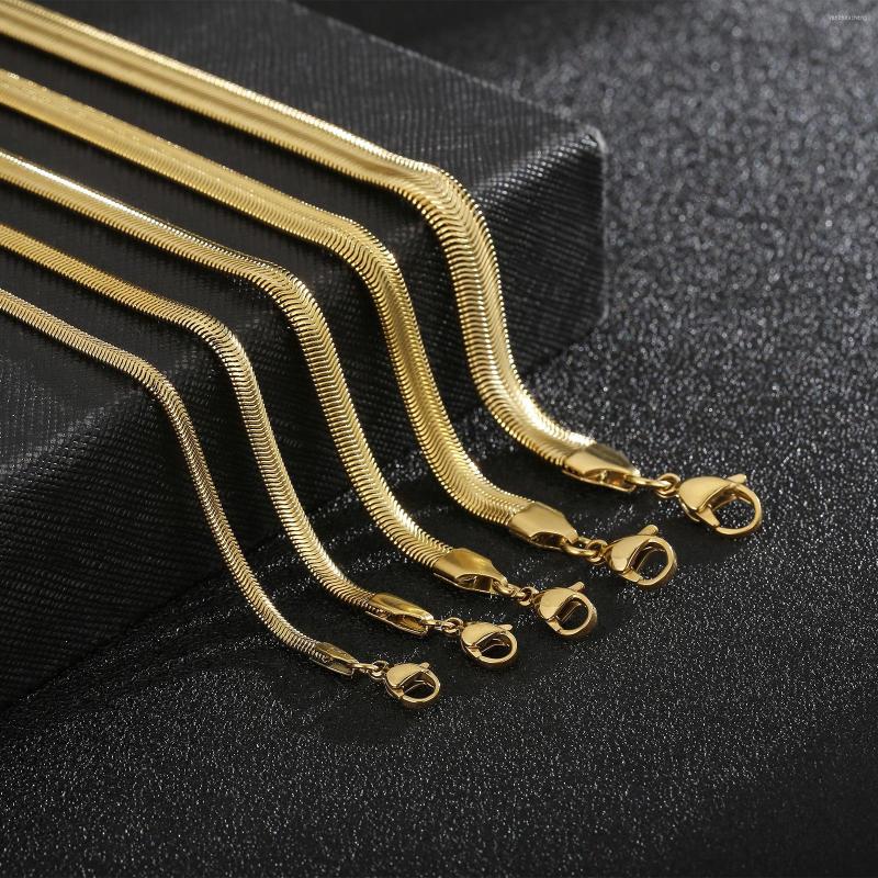 

Link Bracelets Fashion Women Men Silver Color Rose Gold Steel Red Rope Wide Wable Chain Jewelry