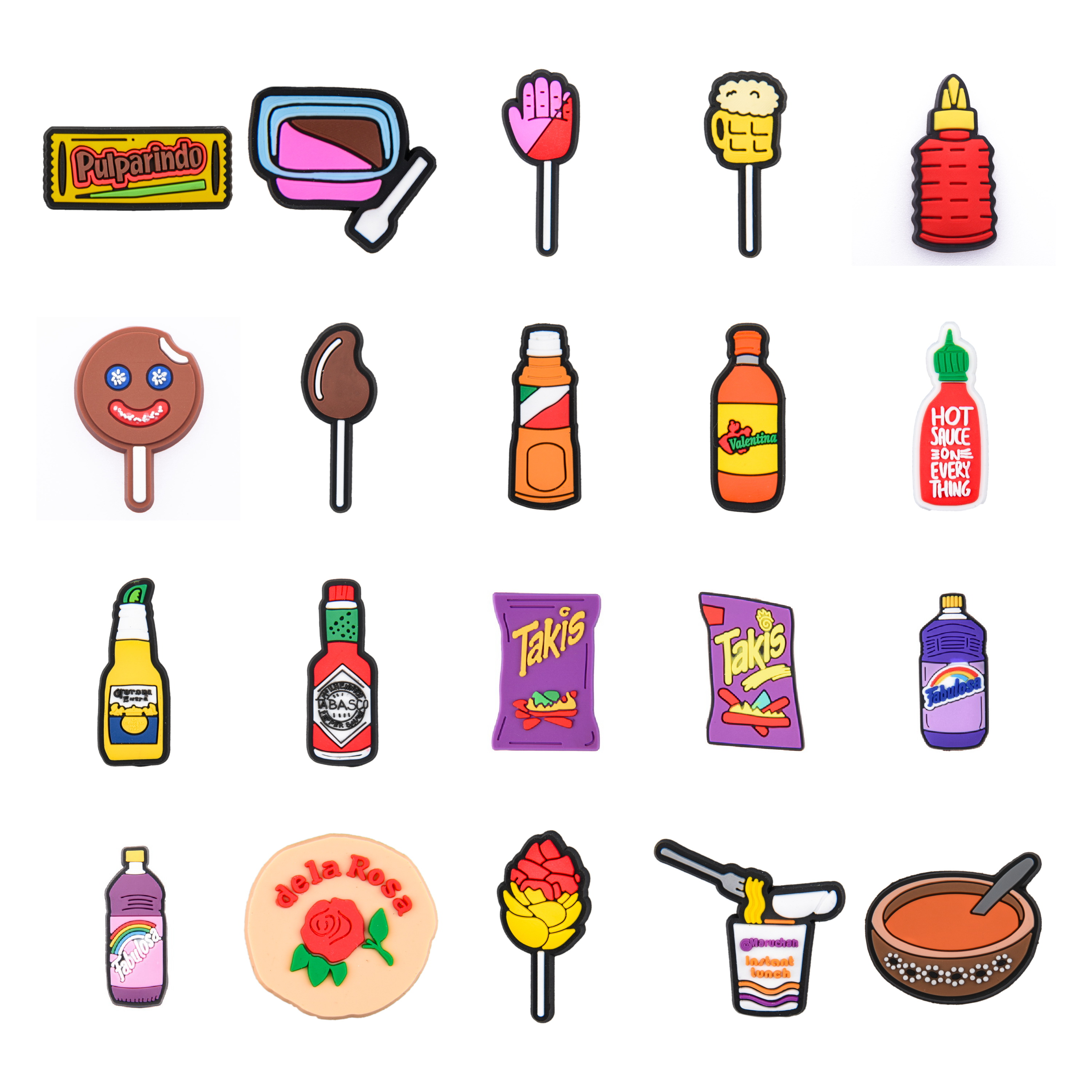 

New Designer Mexican CrocShoe Charms Wholesale 3d Rubber PVC Custom croc Shoes Accessories Shoe Charms