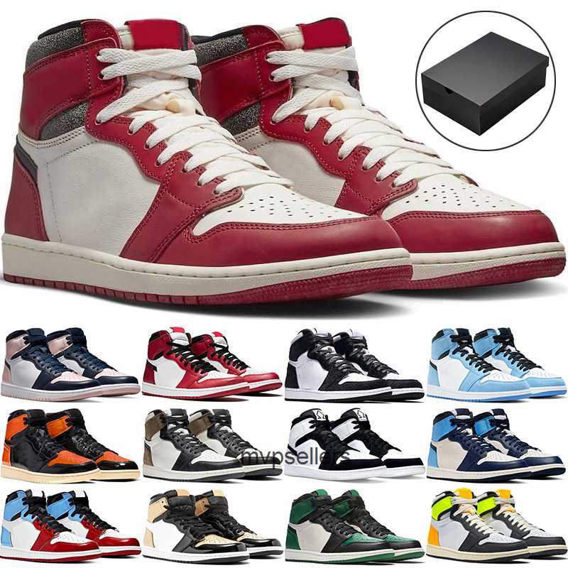 

OG men women High 1s Basketball Shoes 1 retro Chicago Lost Found Gorge Green Stage Haze Diamond Dark Mocha Patent Bred Panda University, #1