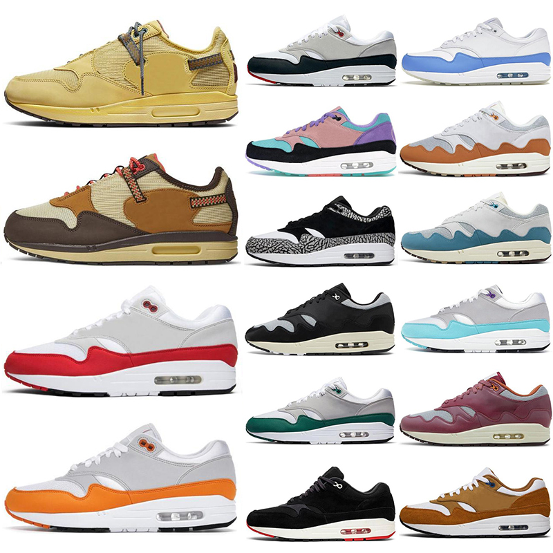 

Running Shoes 1s 87s Mens Trainers Sport Sneakers Baroque Brown Saturn Gold Monarch Bred Night maroon Patch Pink sketch 1 87 Men Women Size 36-45, #18