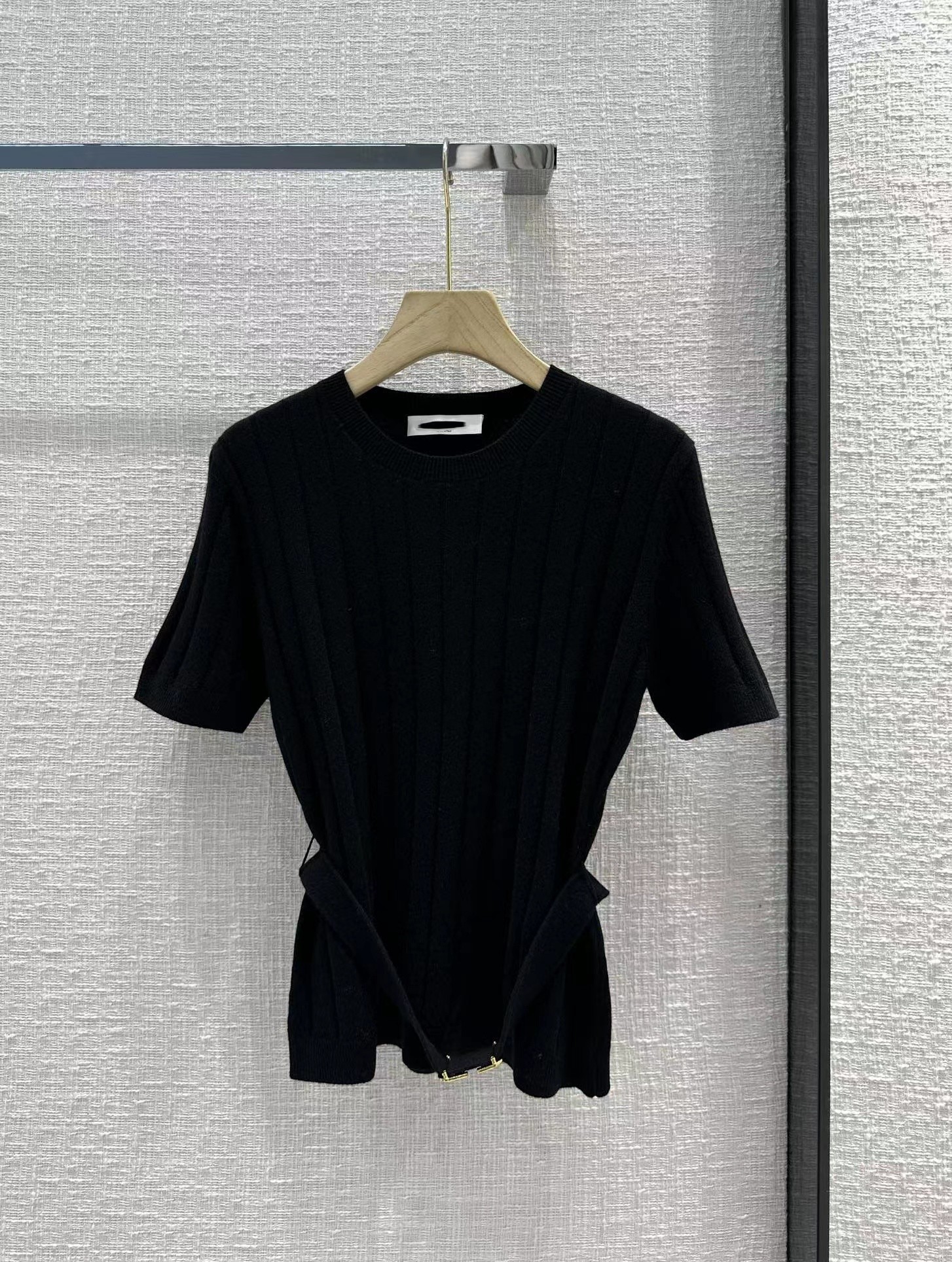 

2023 New Spring Milan Runway Sweaters O Neck Short Sleeve Women' Sweater High End Jacquard Designer Sweater 1205-7, Picture color