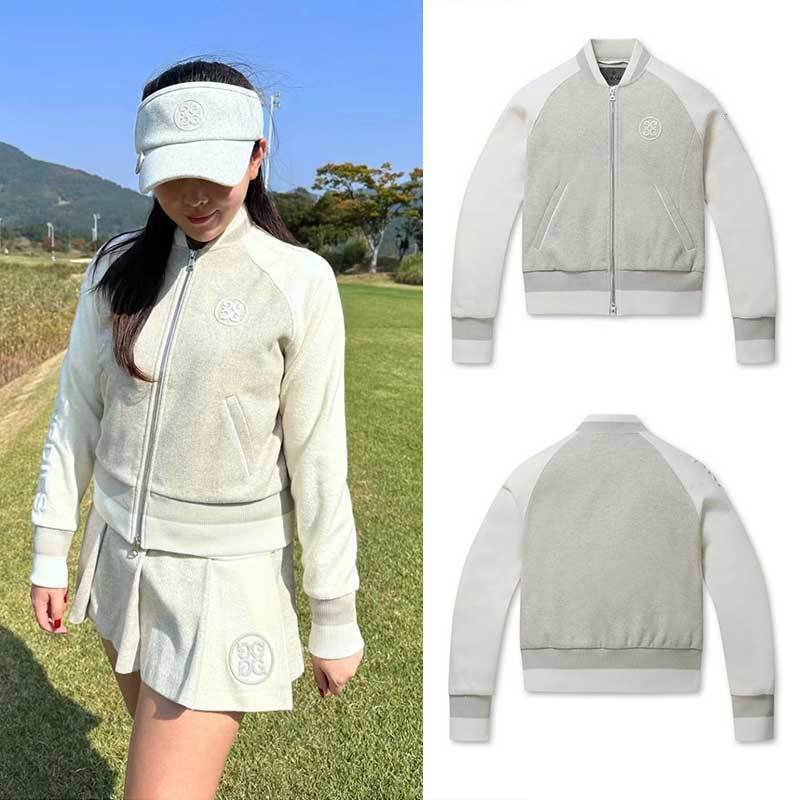 

Golf Jackets Women' Autumn and Winter Jacket Coat Simple Fashionable Baseball Uniform 221205, Beige