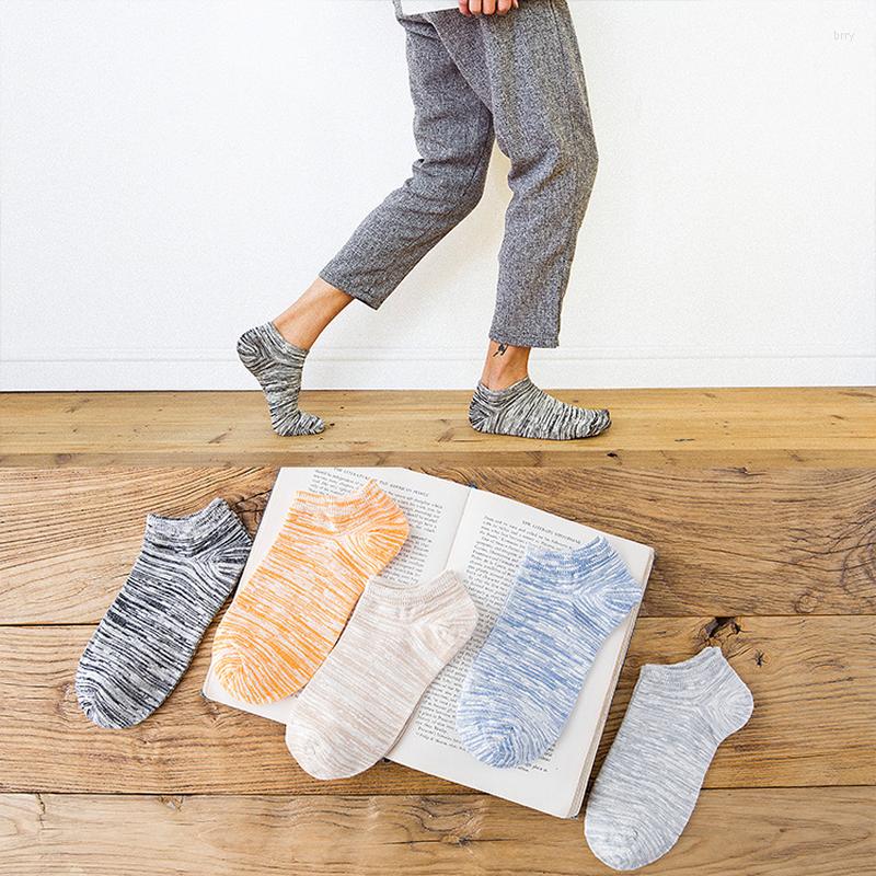 

Men's Socks 2022 Summer Thin Cotton Boat For Men Fashion Invisible Ankle Male Sock Slipper, Black