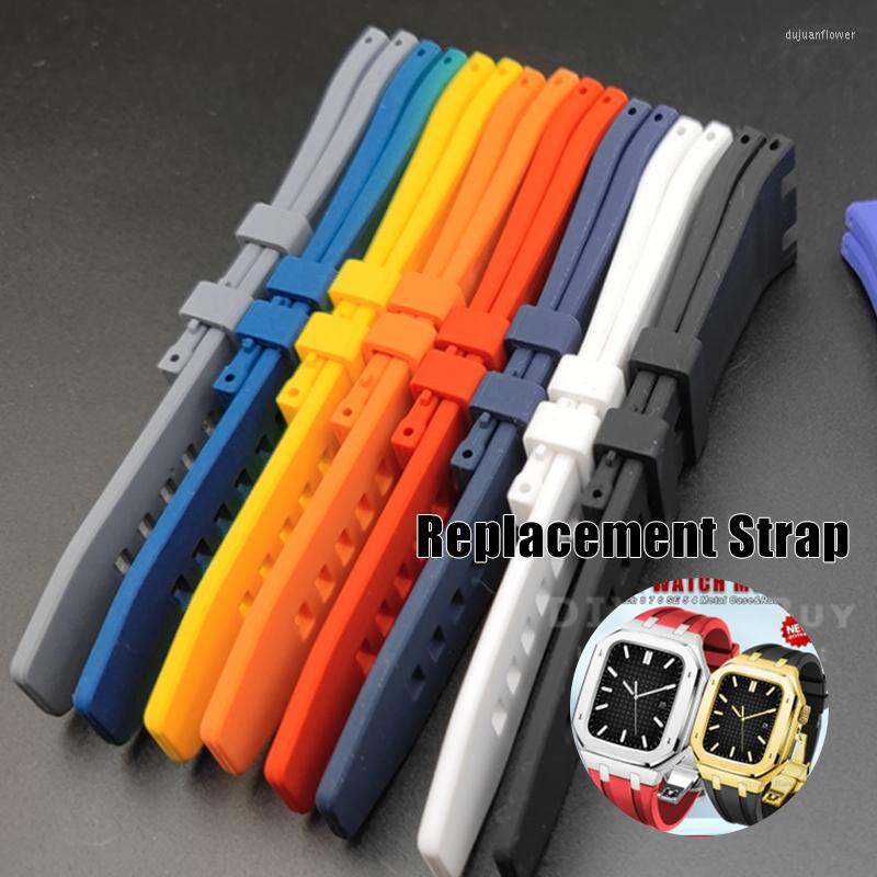 

Watch Bands Rubber Silicone Strap For Apple Series 1109 8 7 6 SE 5 4 3 2 1 Modification Kit