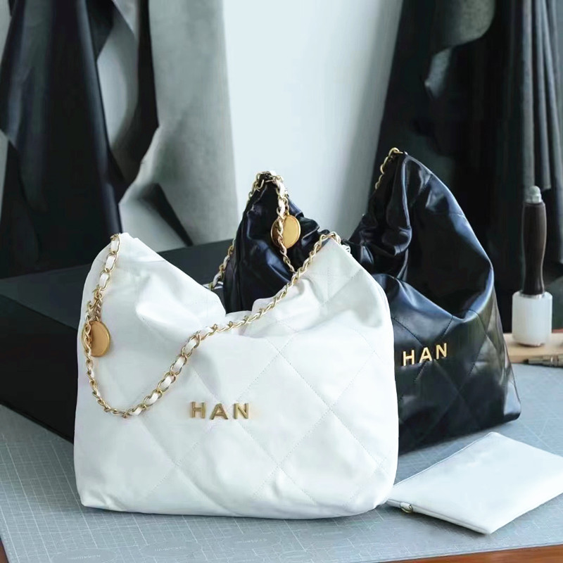 

22 the new tote trash shopping bag luxury Womens mens designer purses channel chain travel handbags totes Genuine Leather Crossbody Shoulder Wholesale clutch bags, Brown