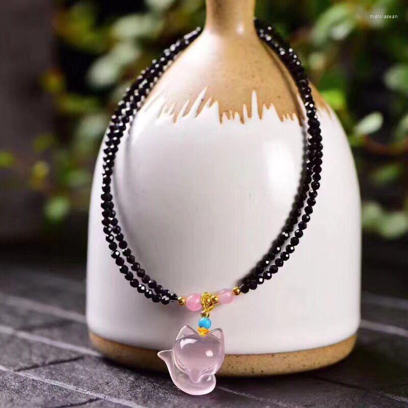 

Anklets Wholesale Natural Crystal With Lucky Pendant L Anklet For Women Girl Help Marriage Simple Style Jewelry