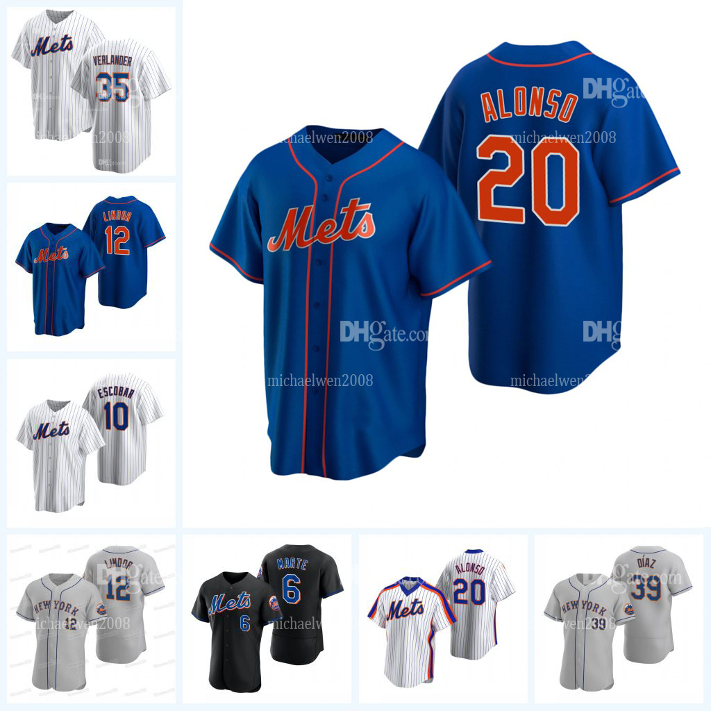 

Pete Alonso METS Jersey Justin Verlander Brandon Nimmo Francisco Lindor Starling Marte Max Scherzer Jacob deGrom Jeff McNeil Edwin Diaz James McCann, Men cool base