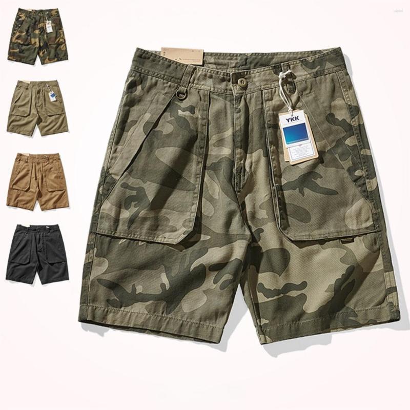 

Men's Shorts Japanese Fashion Brand Tooling Boys Summer Camouflage Loose Leisure Sports Pants High Street INS, Black