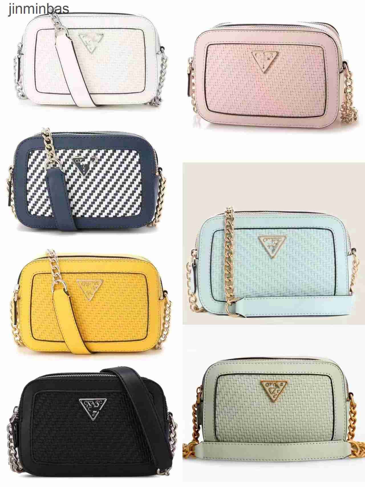 2023 Latest Hand Bag the Shop Has a 60% Discount Gus Home New Chain Small Square Camera Woven Solid Color Single Shoulder Msenger Women's