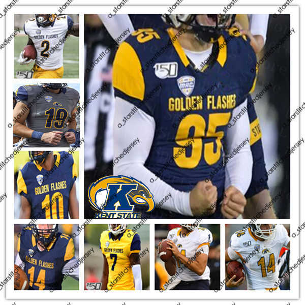 

American College Football Wear Kent State Golden Flashes College Football Jerseys Collin Schlee Marquez Cooper Gavin Garcia Bryan Bradford Dante Cephas Devontez W, Men yellow