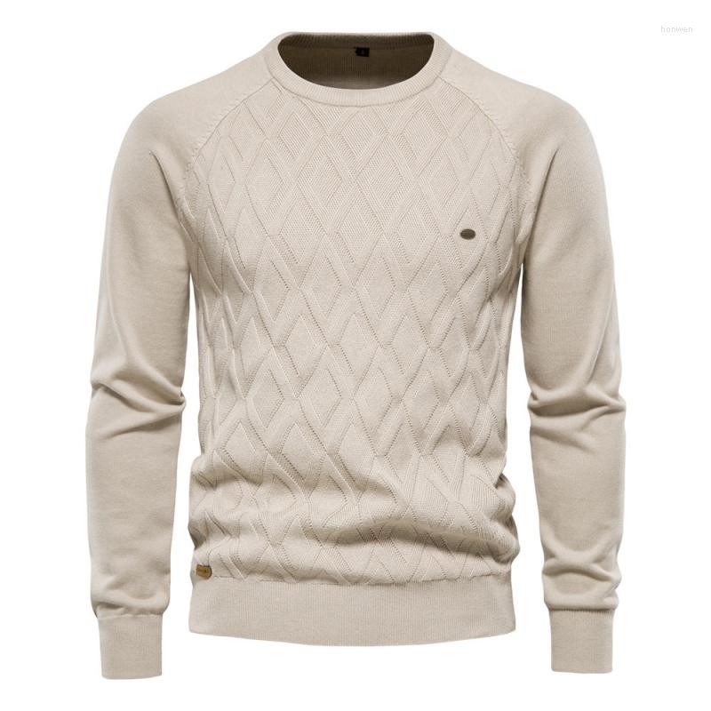 

Men' Sweaters High Quality Autumn And Winter Pure Cotton Men' Sweater Long-Sleeved Straight Pullover Solid Color, Black