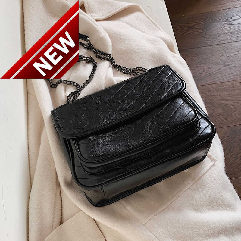 

Designer Bags for Women Feeling Bag Western Style Women's 2023 New Fashion Korean Versatile Texture Crossbody Shoulder Factory Direct Sales, Black6