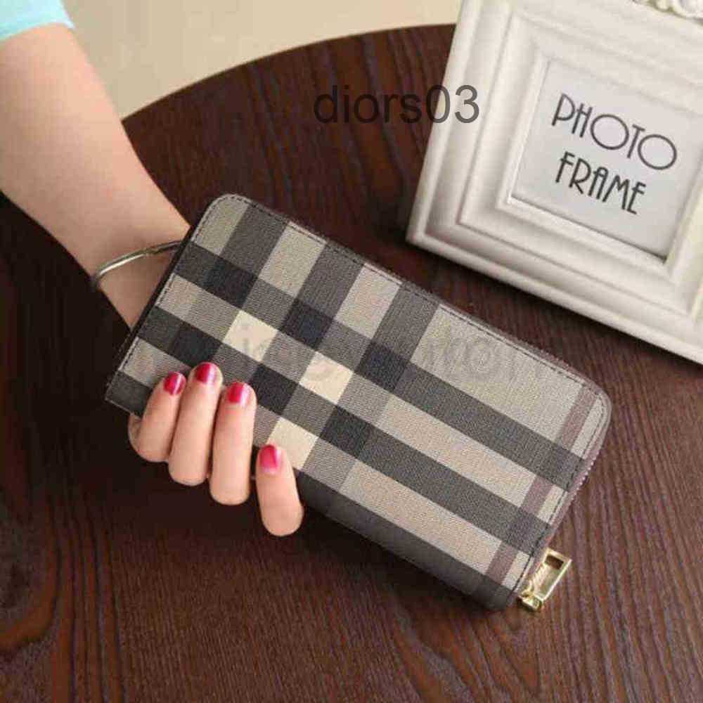 

Leather Long Card cc Wallet Mini Hand Long Wallet Zipper Mobile Phone Mens and New Fashion Business Womens Old Flower Multi Card Bag Bag, Apricot beige stripe