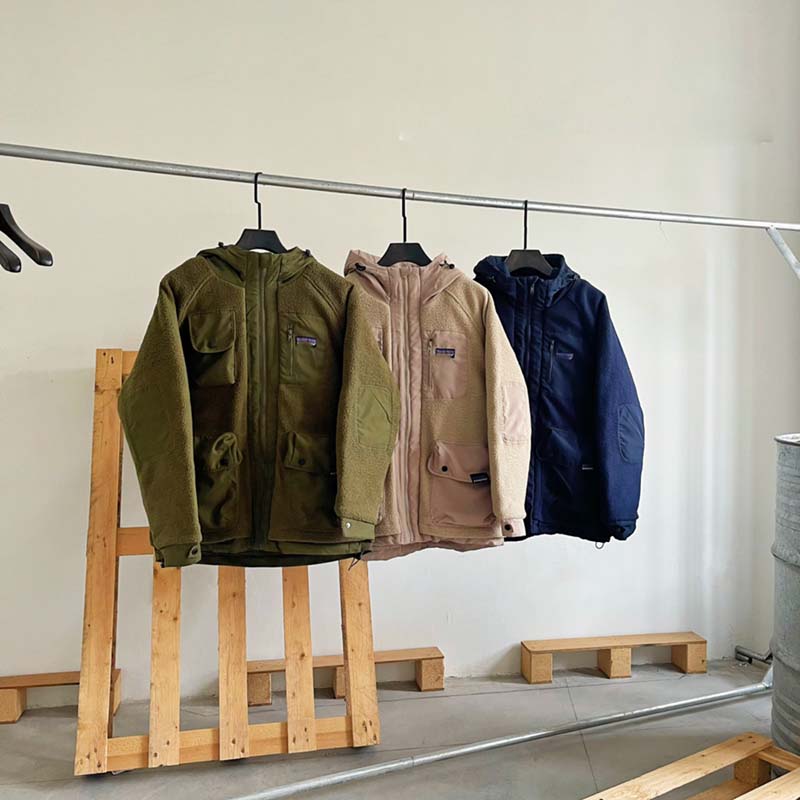 

NEW arrived PATA Classic Retro-X22ss Fashion Sweatshirts Letter Men Women Loose Casual stand collar pullover fleece lamb cashmere Polar fleece jacket coat green, Dark blue