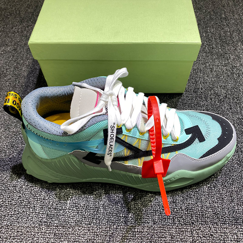 

New season thick soled White arrow casual shoes fashion color matching Sneakers sculpted rubber sole Men women Outdoor shoe Spiked-Soled Sneakers with original box