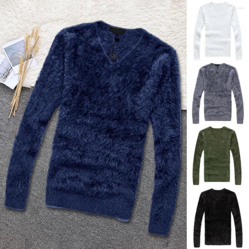 

Men's Sweaters Stylish Autumn Sweater Slim Fit Warm Thick Korean Style Winter, Black