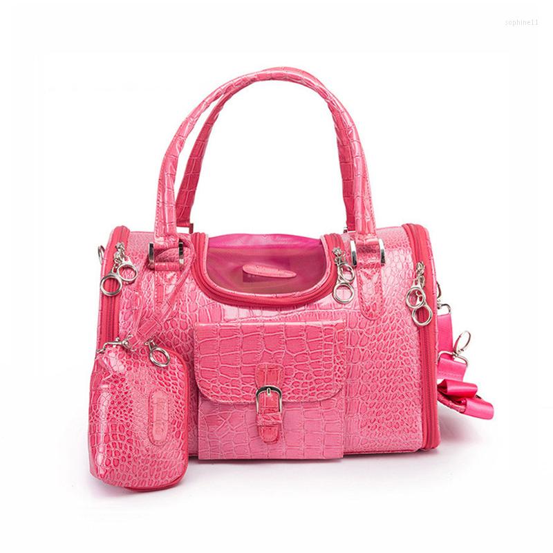 

Dog Car Seat Covers Portable Outdoor Pet Cat Carrier Shoulder Bag With Purse Pu Leather Travel Handbag Small Chihuahua Teddy Carrying