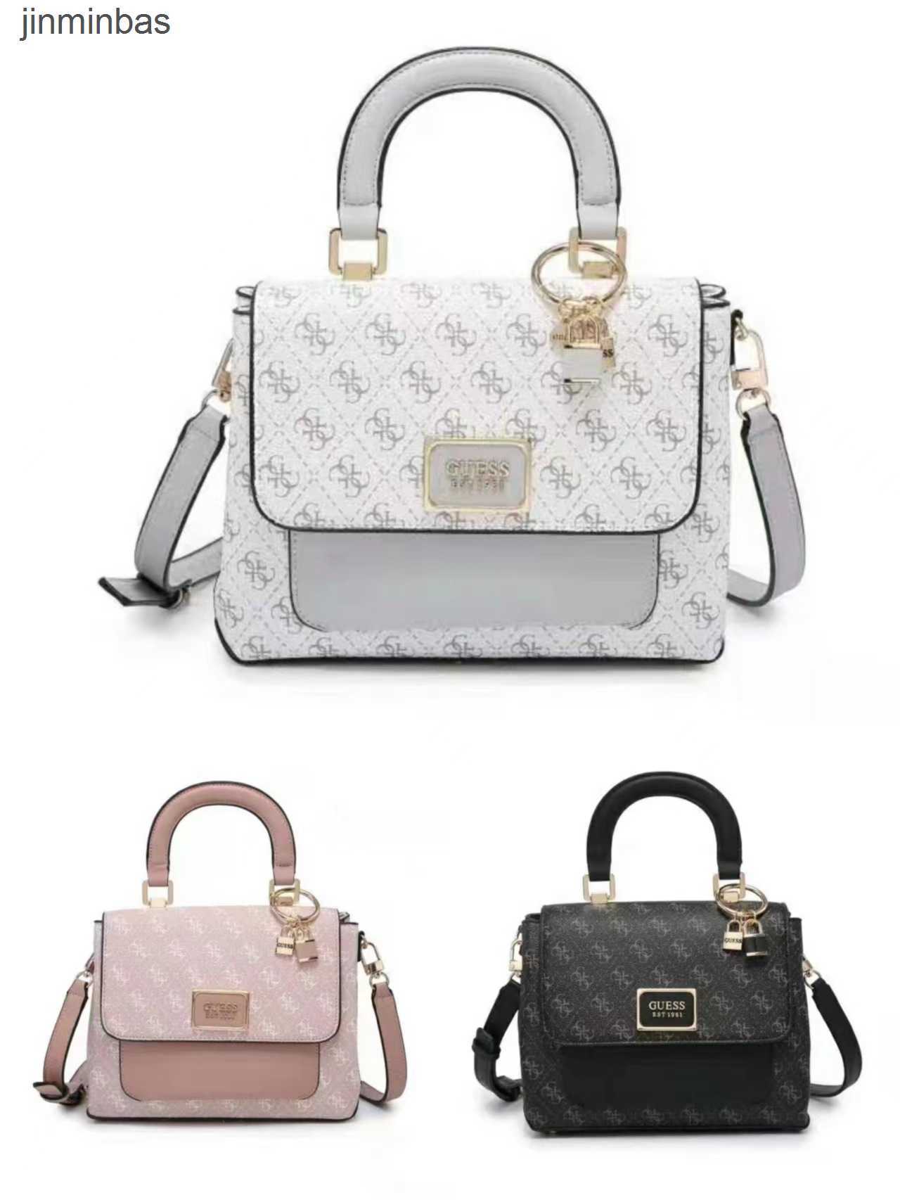 

2023 Latest Hand Bag the Shop Has a 60% Discount New Medium Old Flower Print Solid Color Chain Handheld One Shoulder Crossbody Women's Bag, White7