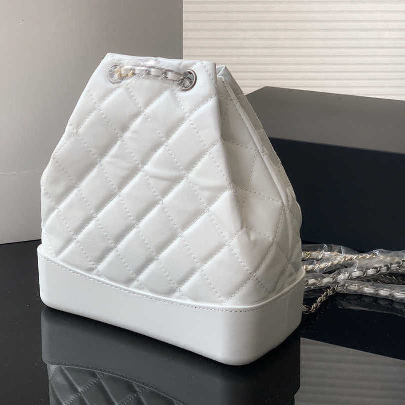 

CC Bag Wallets 2022Ss France Womens Vintage Drawstring Backpack Bags Calfskin Classical Quilted Aged Silver Hardware Chain Crossbody Shoulde, Box