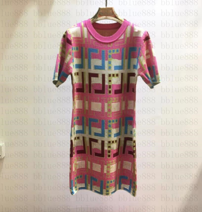 

23SS Women' Casual Dresses knitted T-shirt designer womens vests d esigner Color letter print vest knitted dress 1205