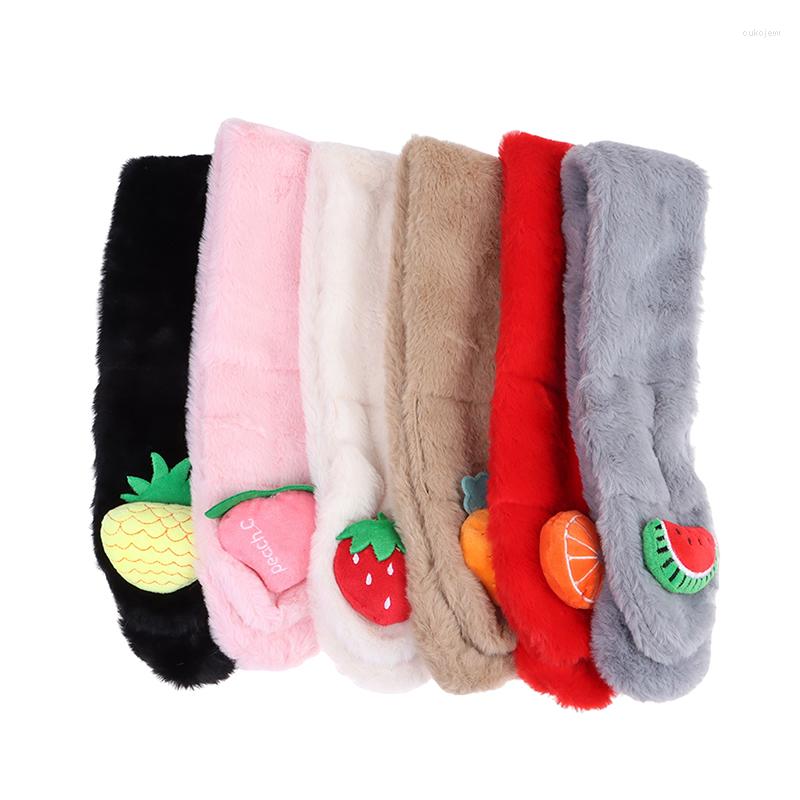 

Scarves Autumn Winter Soft Plush Children Scarf Cute Cartoon Girl Baby Thick Warm Outdoor Kids Neckerchief Accessories