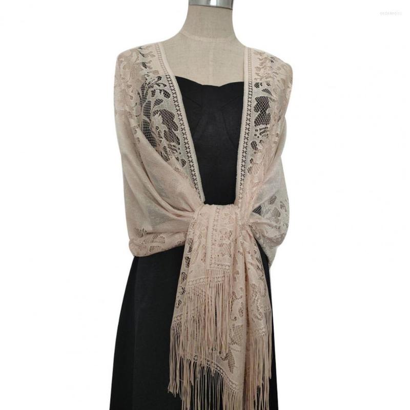 

Scarves Female See Through Openwork Shawl Comfy Bridesmaid Wrap Thin For Beach
