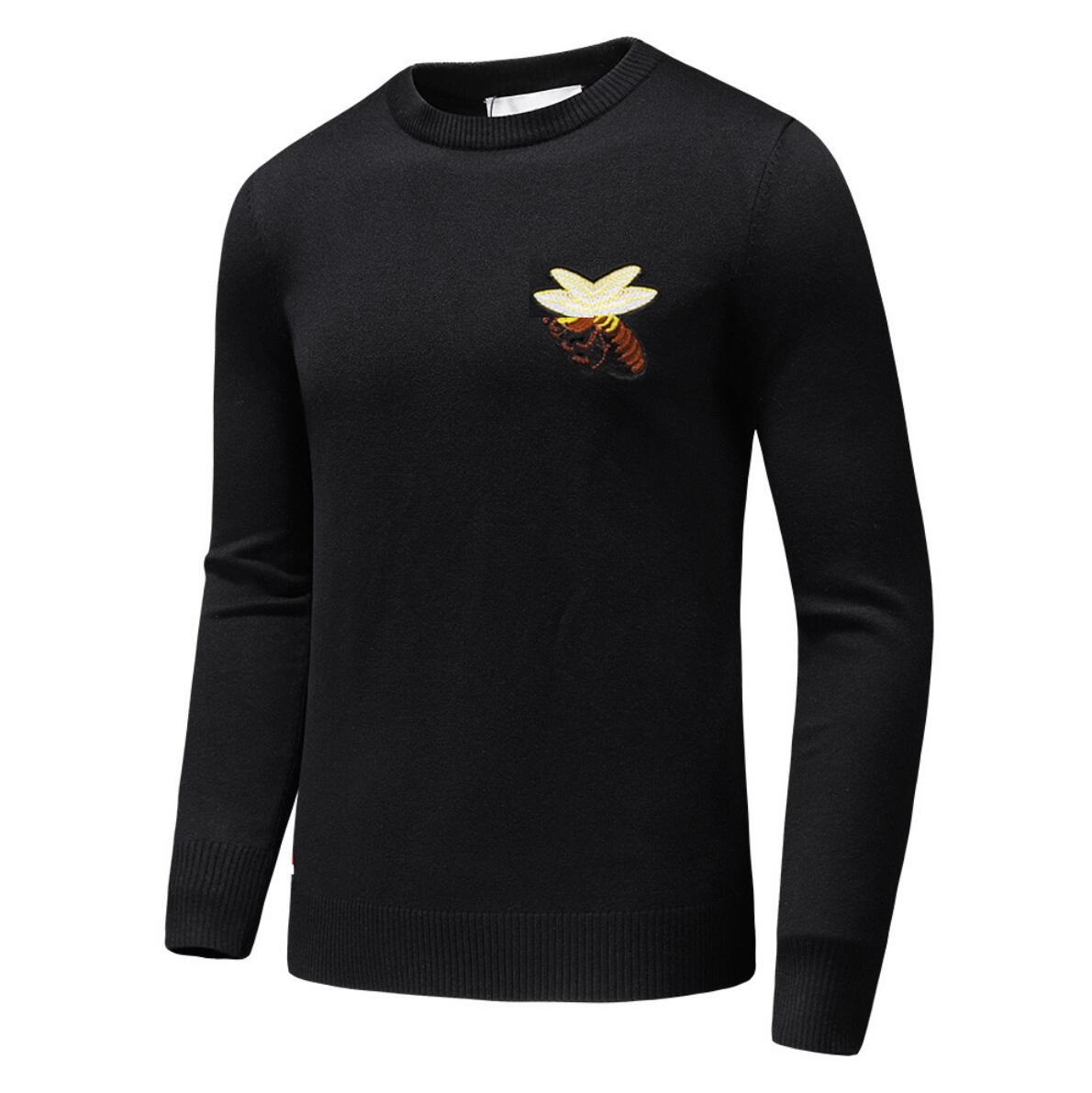 

Men's Woollen Sweaters Hoodie Fashion Men Designer Hoody Streetwear Sweater With Letters Printed Man Women Hoodies Skateboards Pullover Casual Sweatshirt Clothes, Black