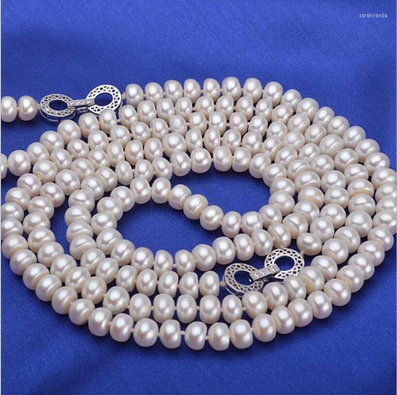 

Chains DYY 413 7-8MM Natural Freshwater Pearl Wholesale 120CM
