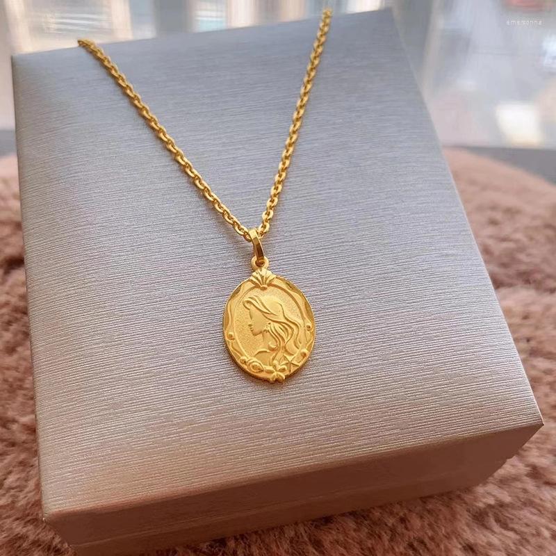 

Chains 925 Sterling Silver Fashion Two-Sided Mermaid Cute Sweet Necklaces For Women High Quality Jewelry Collares LN036