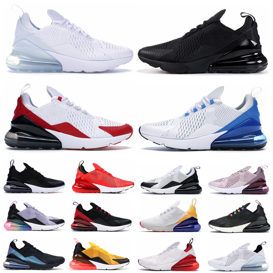 

Mens 270 Running Shoes Des Chaussure Triple Black White 270s Trainers Hot Punch Photo Blue Be True Tiger Barely Rose Light Bone Grape Sports Women Outdoor Sneakers, 27