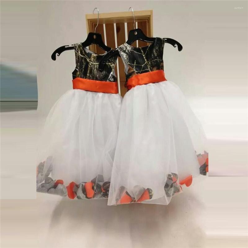 

Girl Dresses 2023 Real Tree Camo Flower Dress White Tulle Skirt Kids Toddler Formal Party Gowns Girls Camouflage Wear For Child, Purple