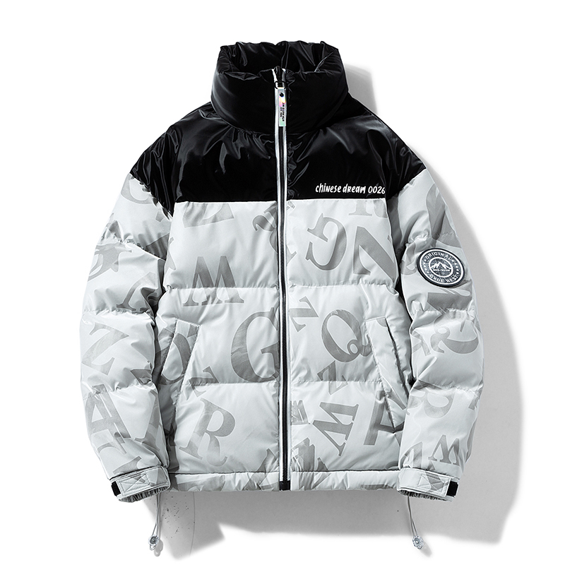 

Men s Down Parkas Autumn Winter Men Harajuku Solid Warm Puffer Jacket Parka Mens Japanese Streetwear Male Korean Fashion Bubble Coat 221206, Gray