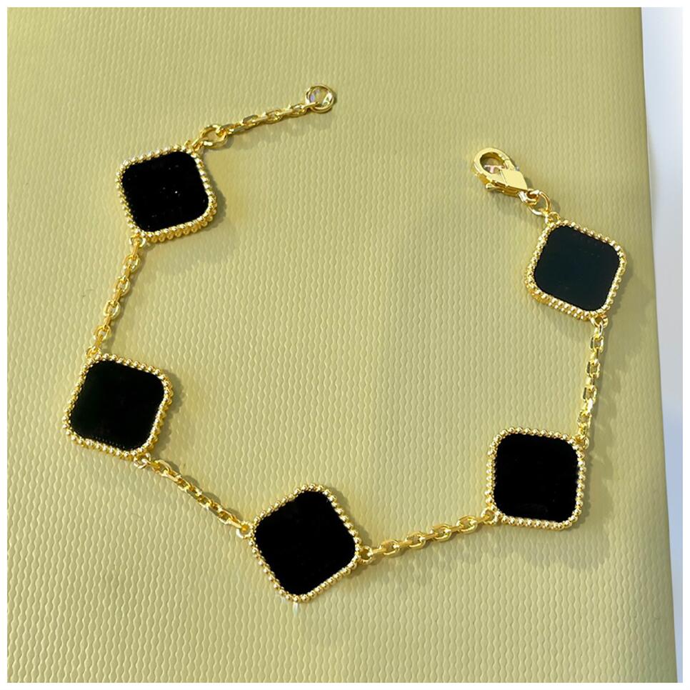 

Clover Bracelets Clovers Bracelet Chain Gold Bangle Links Permanent Braclets Armband Damen Silber Gold Bangles For Bride Chains Shamrock Braclet Pulsera De Trebol