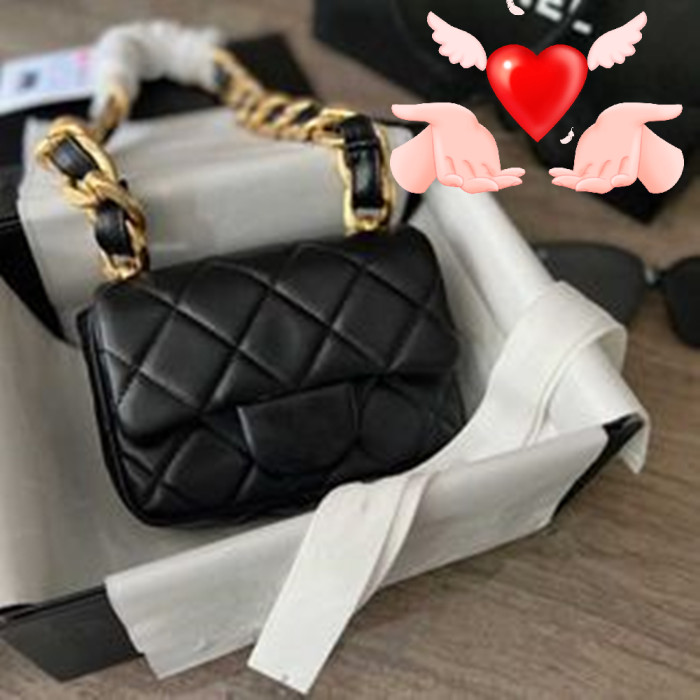 

Women's Brand Designers Shoulder Bags 2023 New Small Incense Square Fat Mini Chain Armpit Single Shoulders Crossbody Bag Fashion Everything Bag Factory Direct Sales, Black
