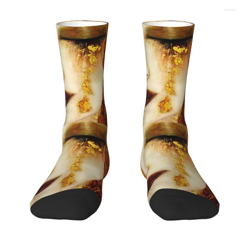 

Men's Socks Gustav Klimt Golden Tears Men Women Crew Unisex Novelty 3D Printing Symbolism Art Dress, 11