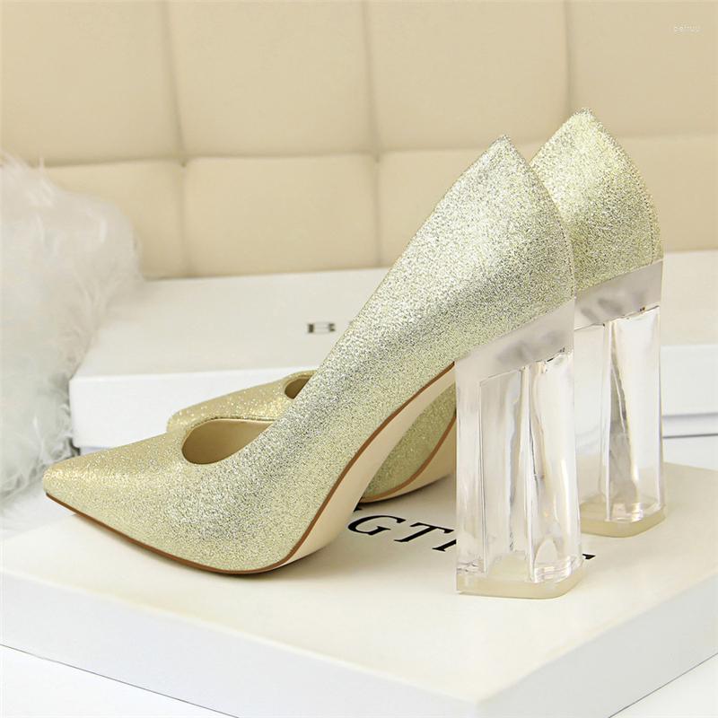 

Dress Shoes Clear Women Pumps Vintage Heels Elegant For Woman Thick Heel Designer Luxury 2022 Sexy High Buty, Black