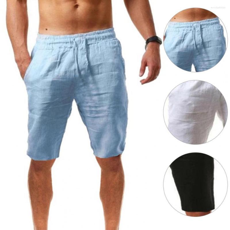 

Men's Shorts Great Summer Trousers Mid Waist Loose Leisure Men Streetwear For Home, Black