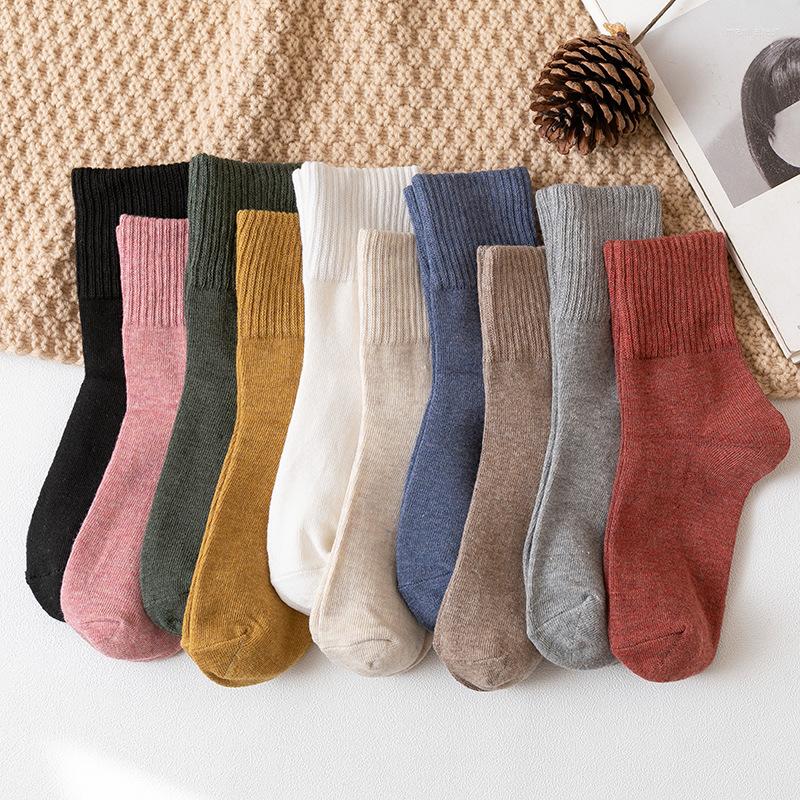 

Women Socks Solid Color Trendy Cotton Comfortable Breathable Sock Calcetines Mujer Skarpetki Damskie Chaussettes Femme, Black