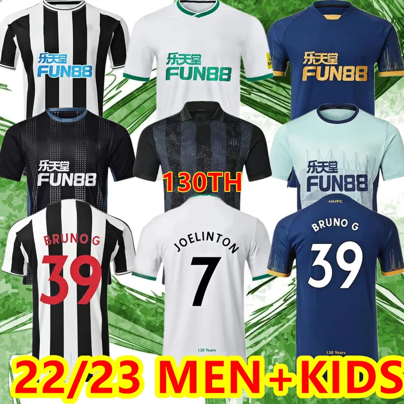 

22 23 Newcastle 130th Soccer Jerseys 130 years BRUNO G. JOELINTON ISAK 2022 2023 NUFC Fans Player Version United MAXIMIN WILSON Football Shirt Mens Kids kit 1206, 22-23 home